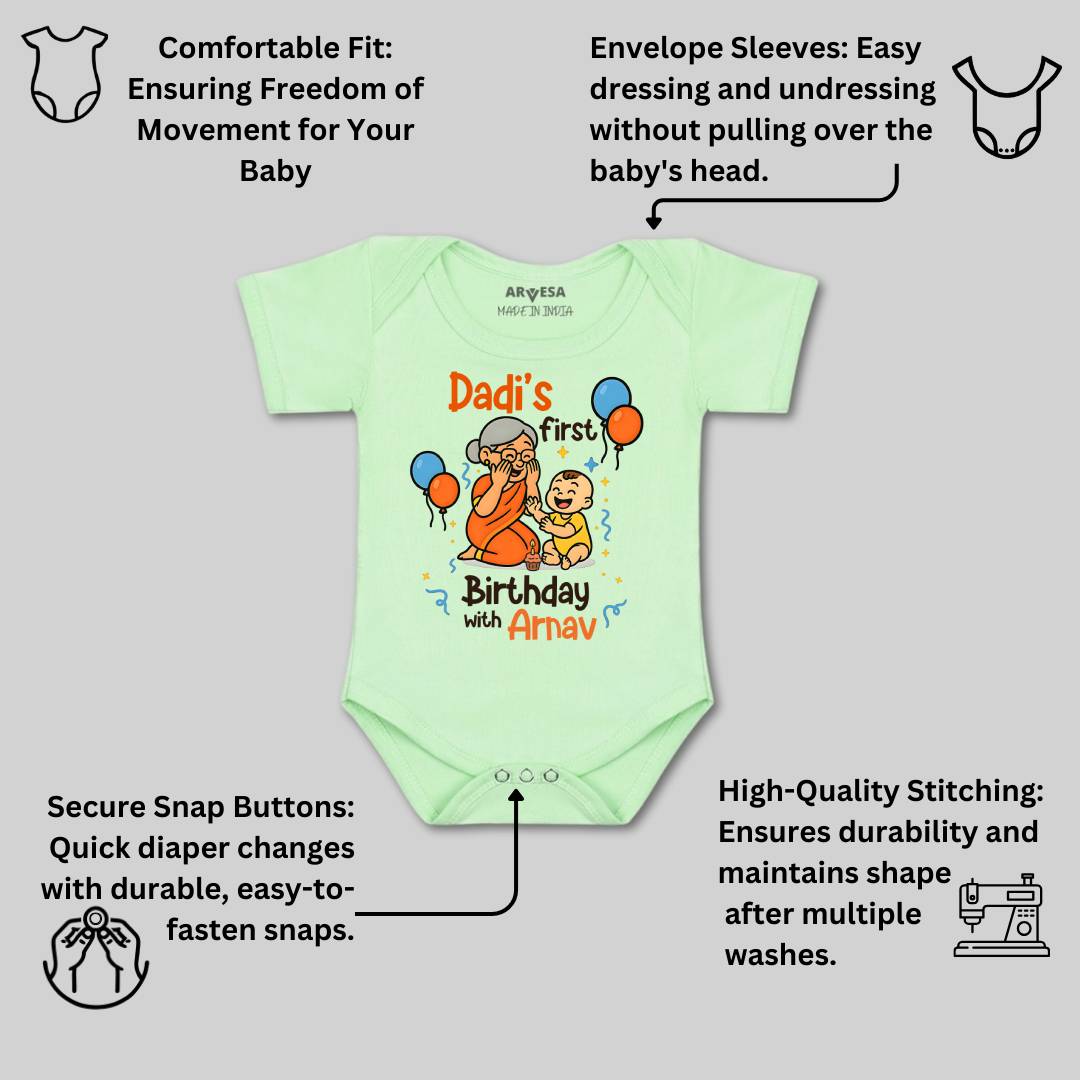 Arvesa Dadi First Birthday With Me Baby Boy & Girl Dress