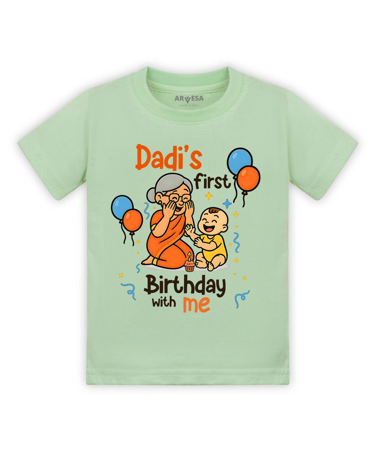 Dadi First Birthday With Me Family Birthday - T-shirt