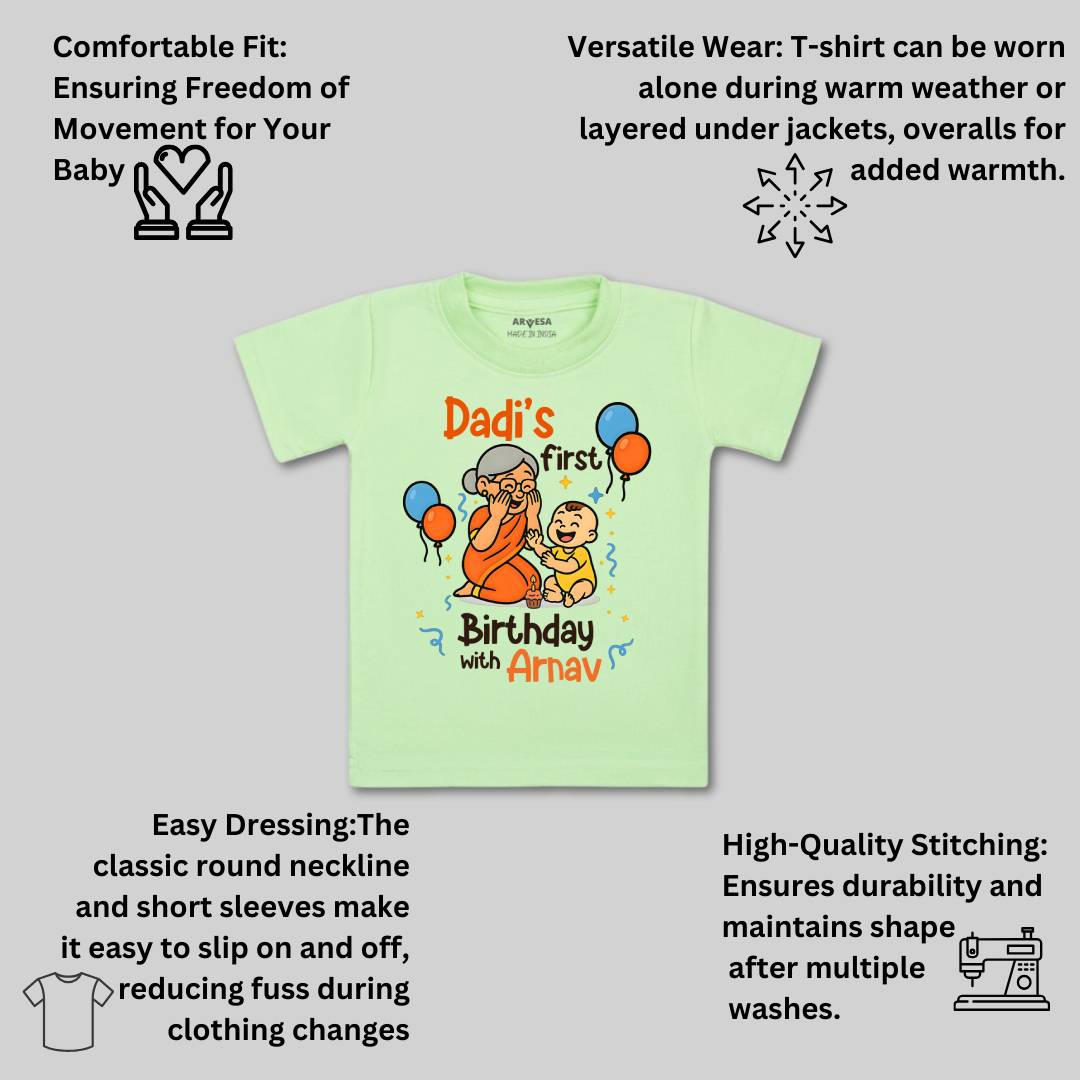 Arvesa Dadi First Birthday With Me Baby Boy & Girl Dress