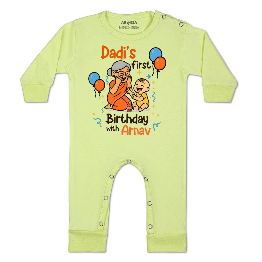 Arvesa Dadi First Birthday With Me Baby Boy & Girl Dress