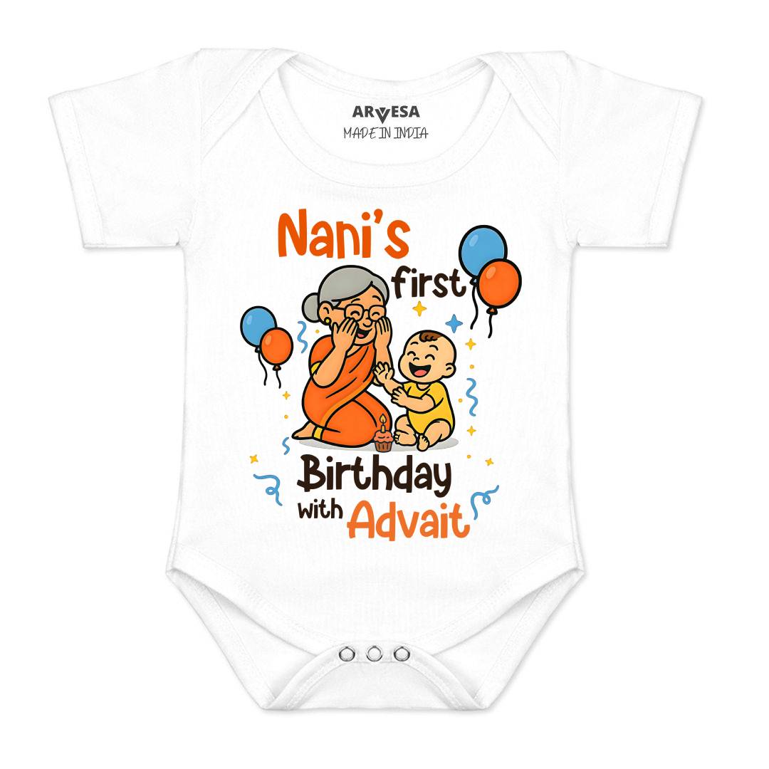 Arvesa Nani First Birthday With Me Baby Boy & Girl Dress