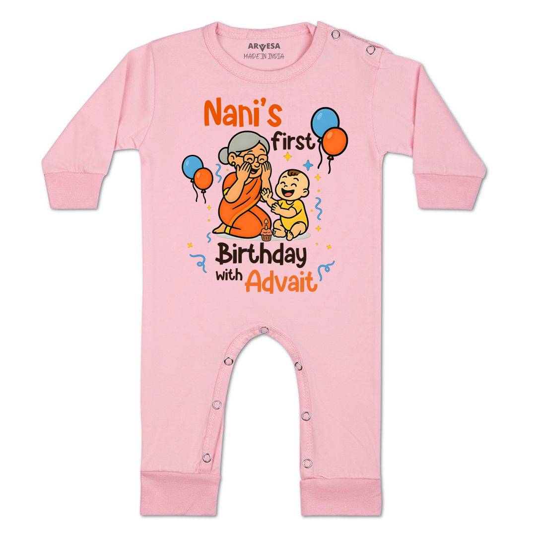 Arvesa Nani First Birthday With Me Baby Boy & Girl Dress