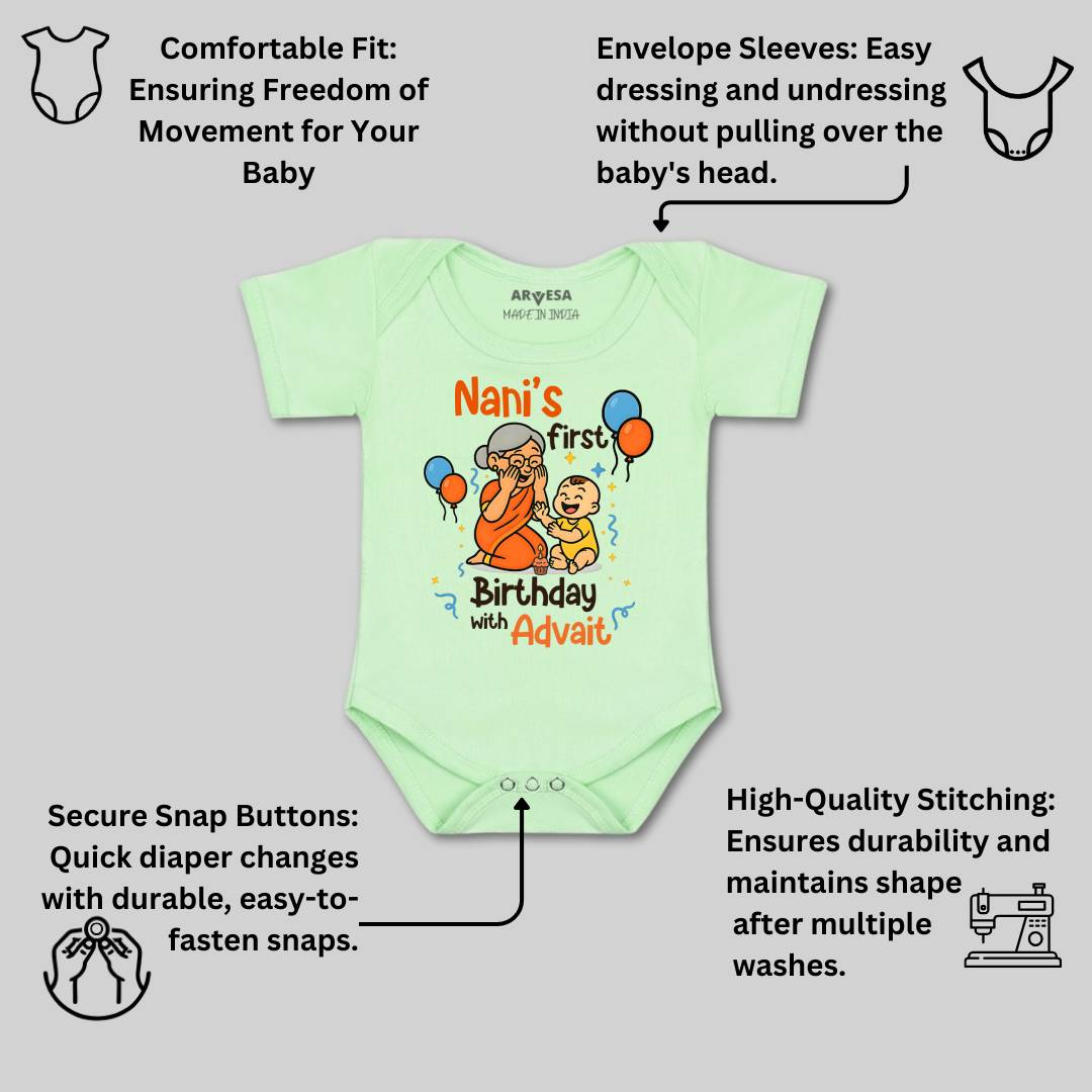 Arvesa Nani First Birthday With Me Baby Boy & Girl Dress