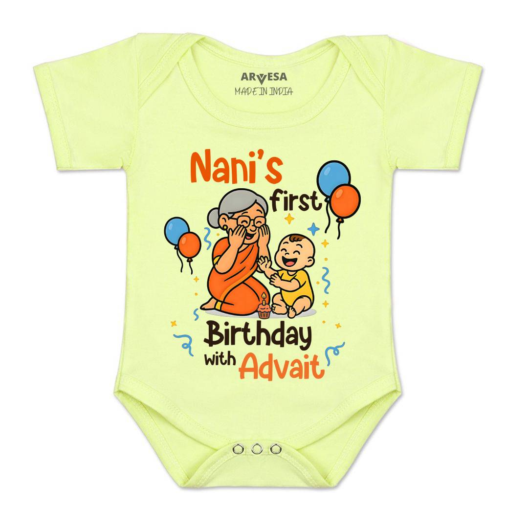 Arvesa Nani First Birthday With Me Baby Boy & Girl Dress
