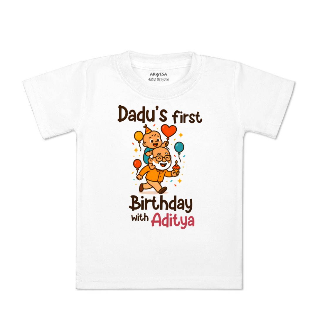 Arvesa Dadu First Birthday With Me Baby Boy & Girl Dress