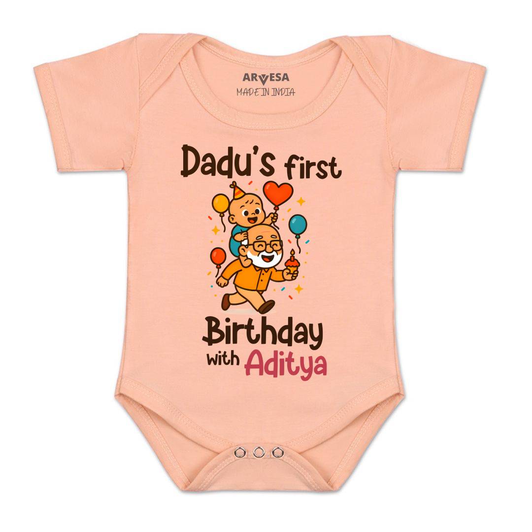 Arvesa Dadu First Birthday With Me Baby Boy & Girl Dress