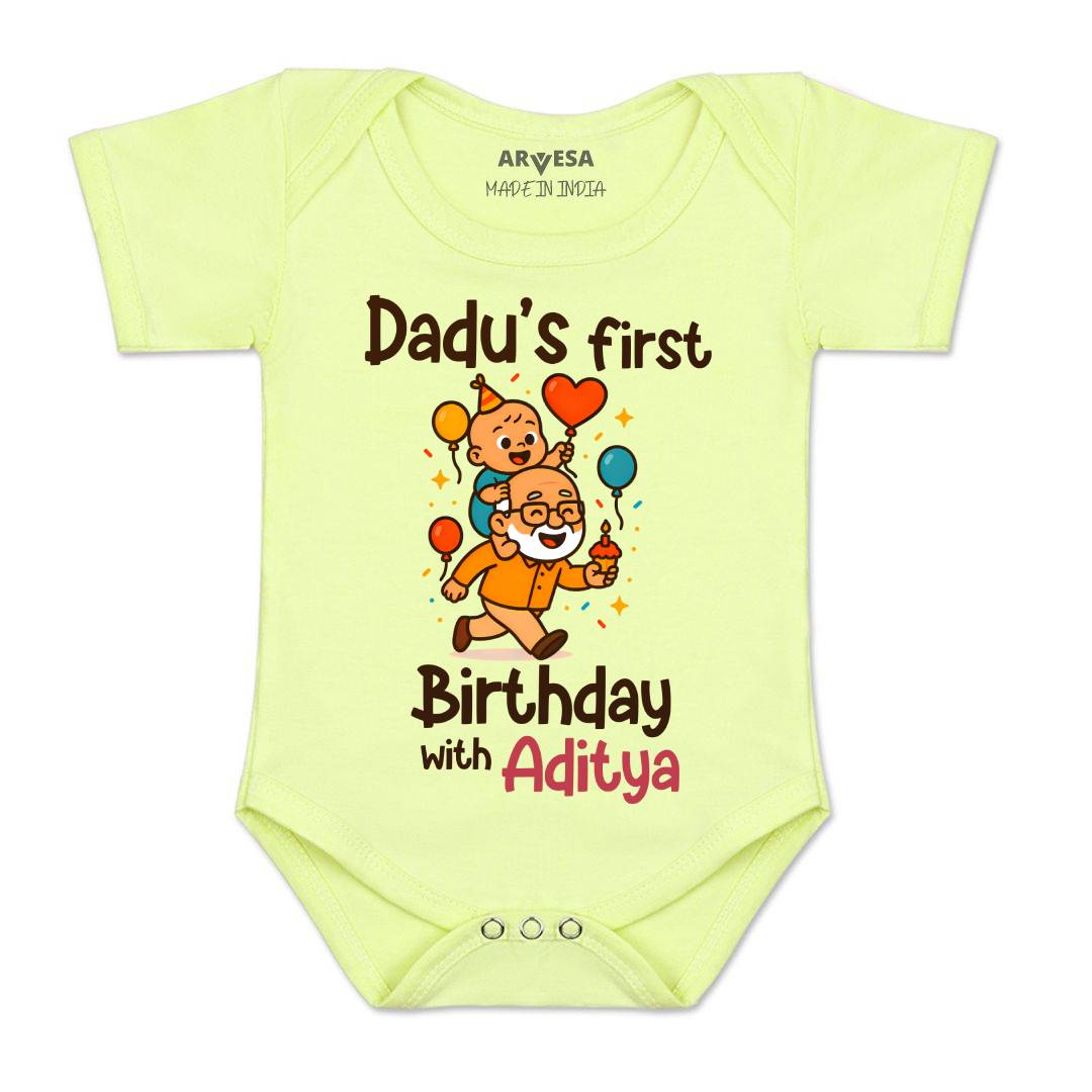 Arvesa Dadu First Birthday With Me Baby Boy & Girl Dress