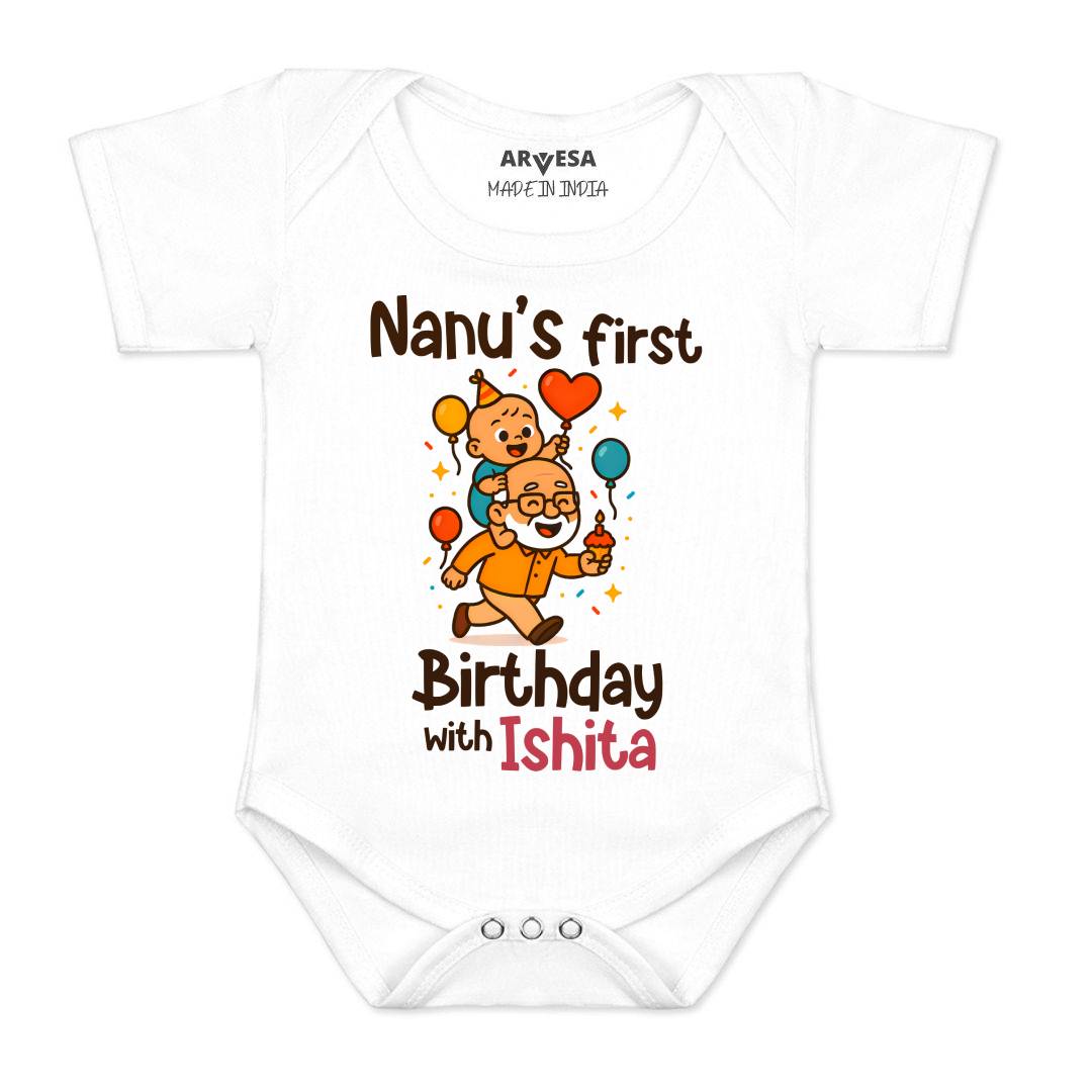 Arvesa Nanu First Birthday With Me Baby Boy & Girl Dress