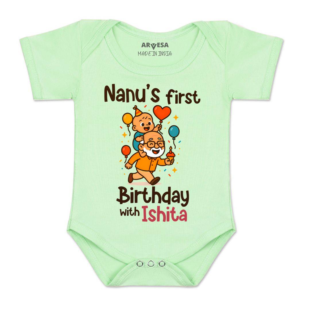 Arvesa Nanu First Birthday With Me Baby Boy & Girl Dress