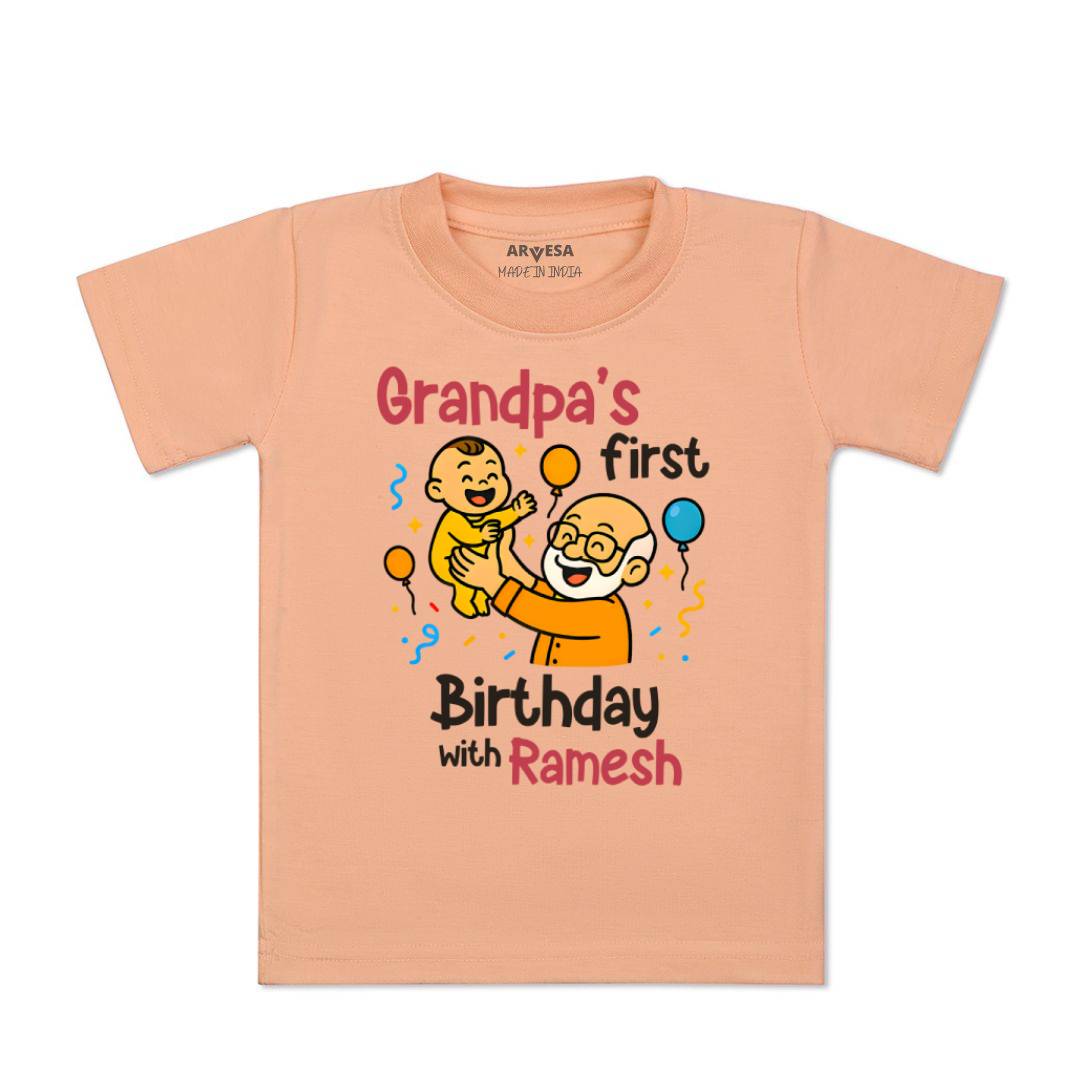 Arvesa Grandpa First Birthday With Me Baby Boy & Girl Dress