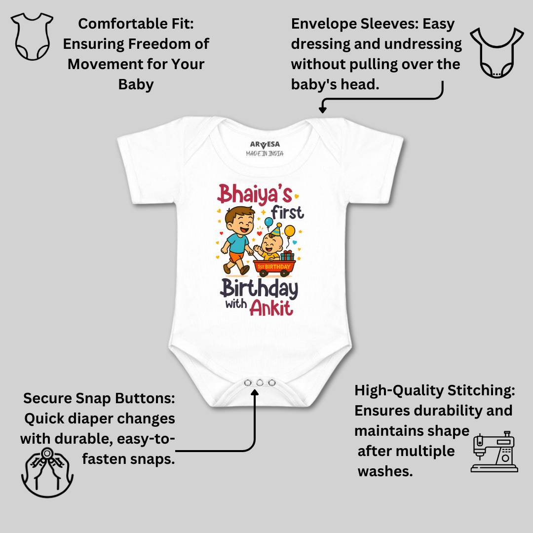 Arvesa Bhaiya First Birthday With Me Baby Boy & Girl Dress