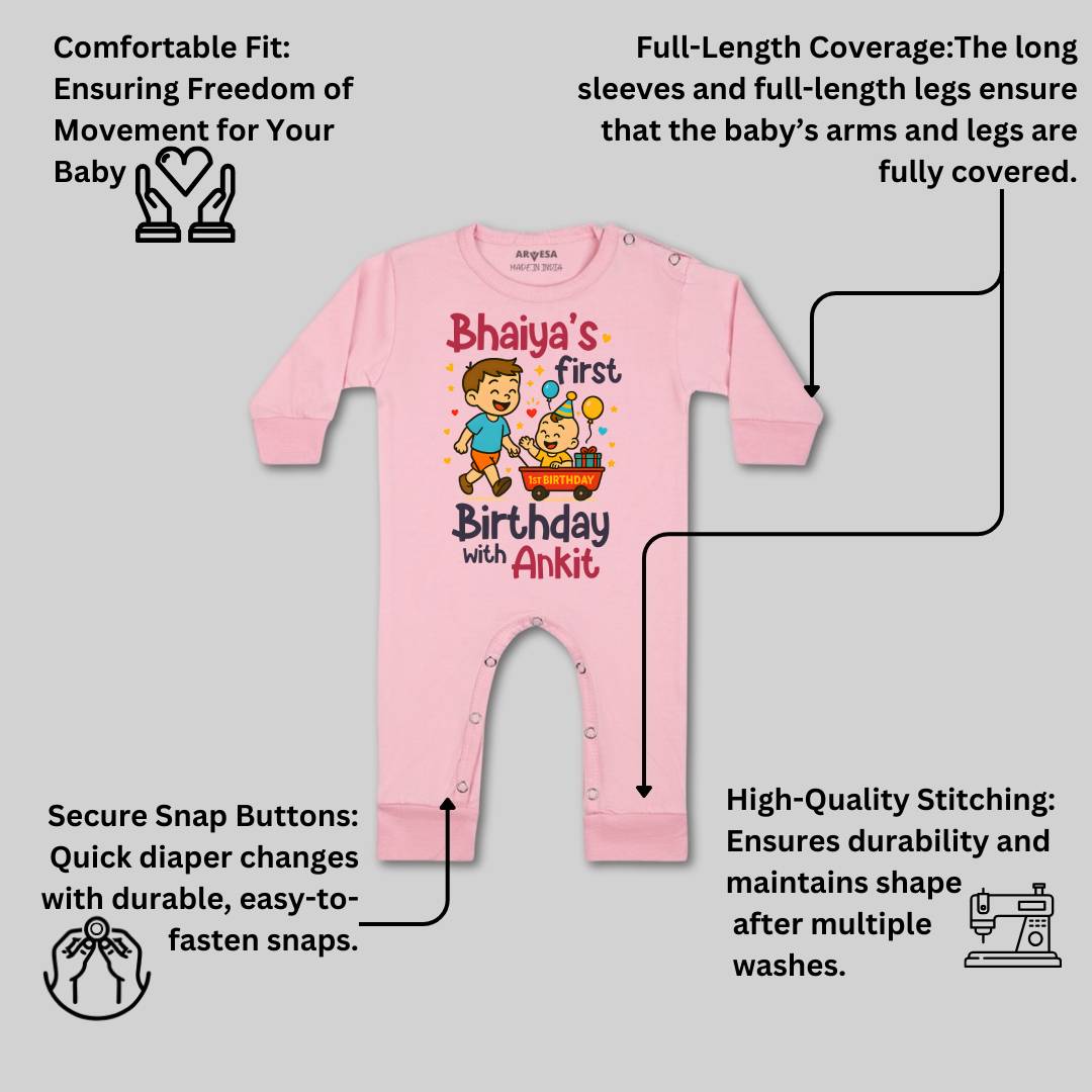 Arvesa Bhaiya First Birthday With Me Baby Boy & Girl Dress