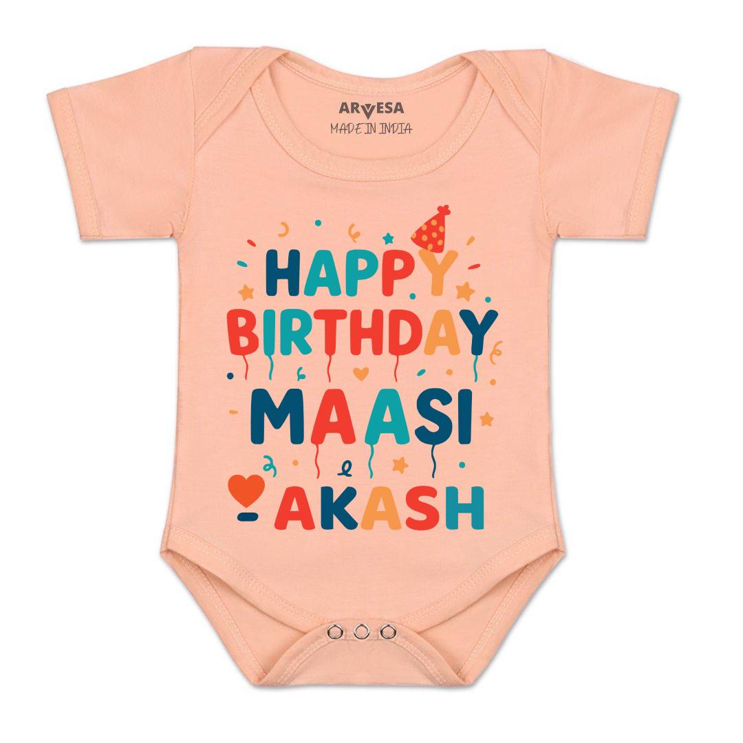 Arvesa Happy Birthday Maasi Baby Boy & Girl Dress