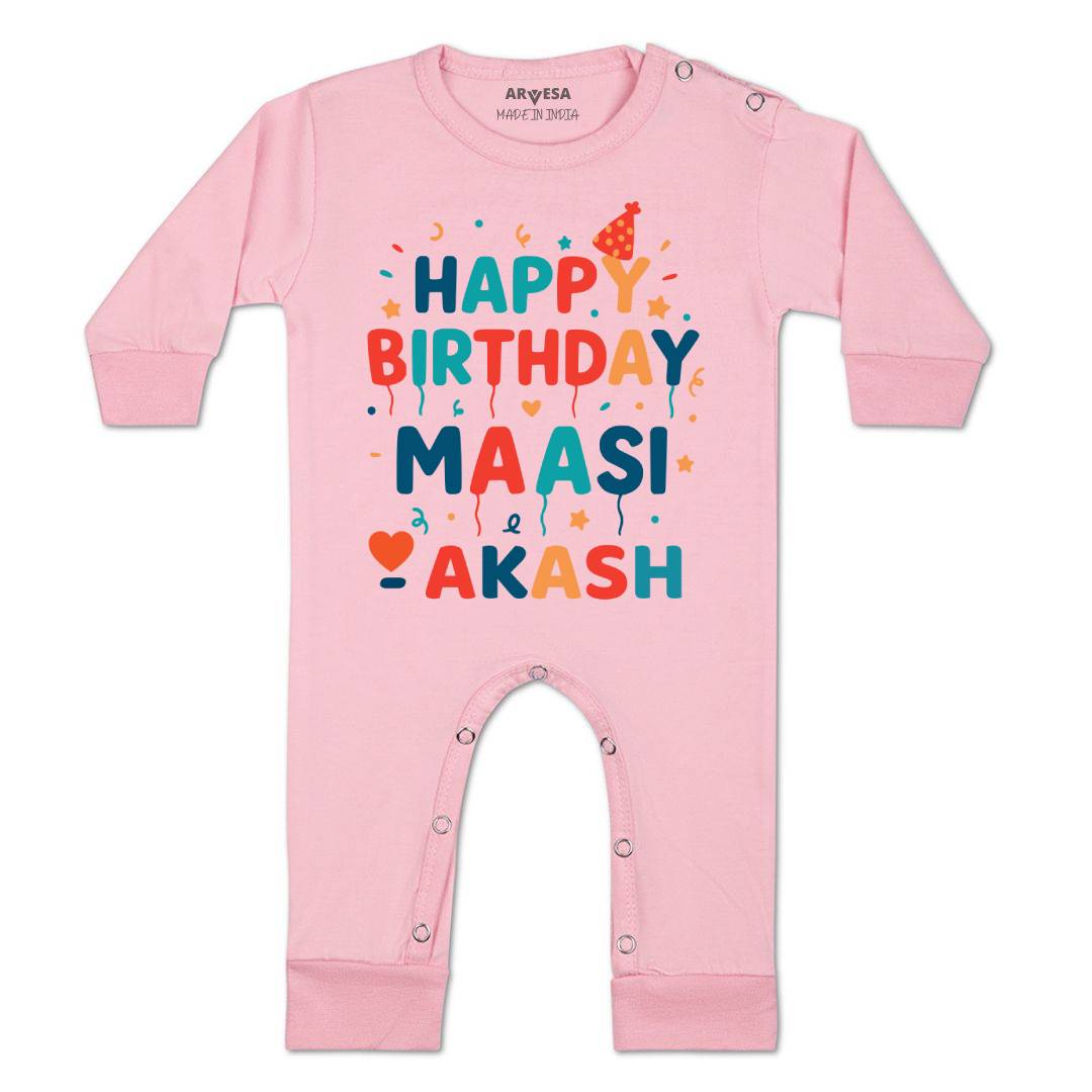 Arvesa Happy Birthday Maasi Baby Boy & Girl Dress