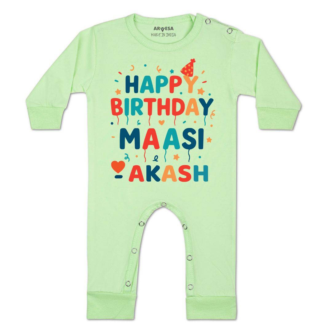 Arvesa Happy Birthday Maasi Baby Boy & Girl Dress