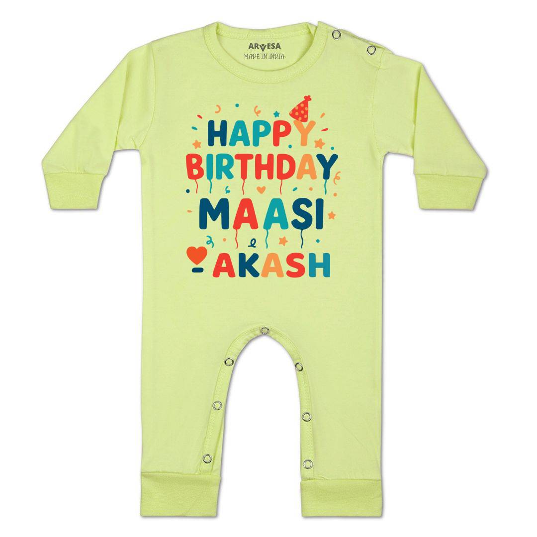 Arvesa Happy Birthday Maasi Baby Boy & Girl Dress