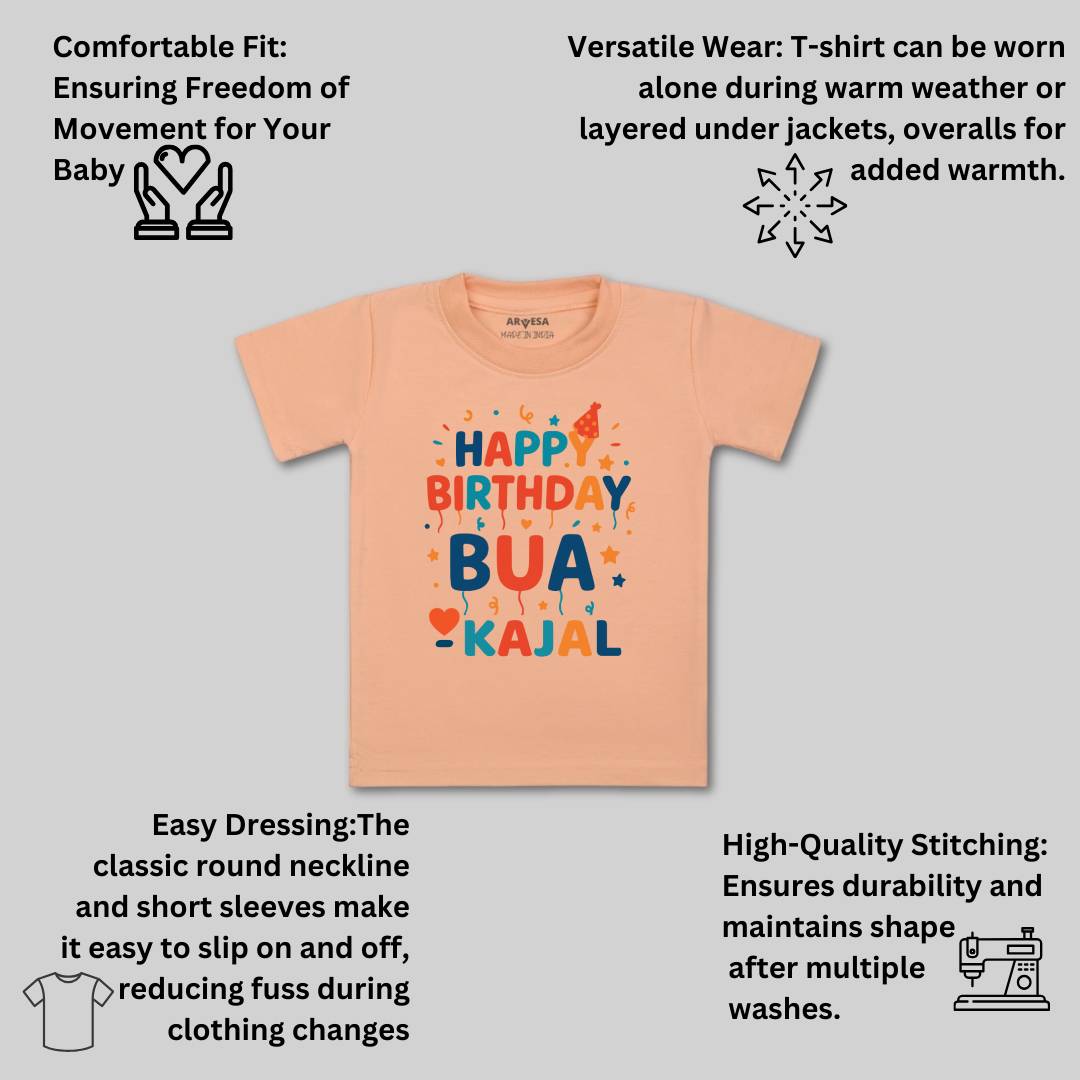 Arvesa Happy Birthday Bua Baby Boy & Girl Dress