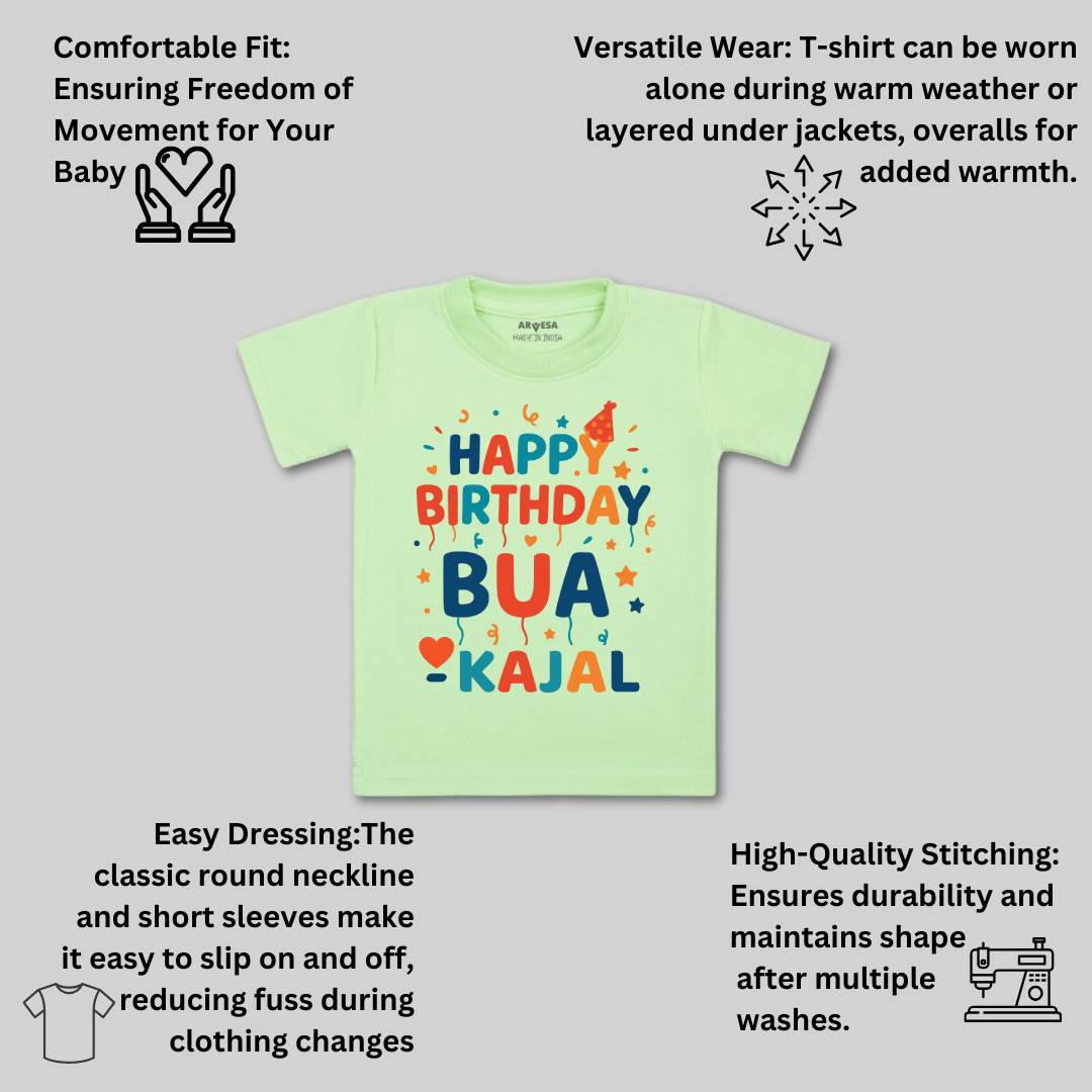 Arvesa Happy Birthday Bua Baby Boy & Girl Dress