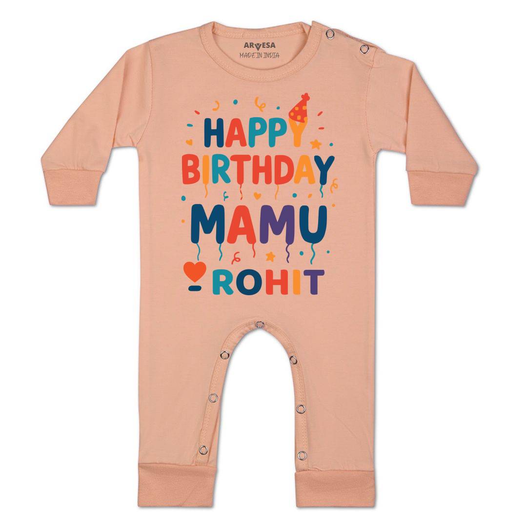 Arvesa Happy Birthday Mamu Baby Boy & Girl Dress