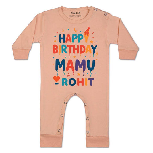 Arvesa Happy Birthday Mamu Baby Boy & Girl Dress