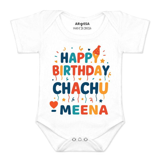 Arvesa Happy Birthday Chachu Baby Boy & Girl Dress