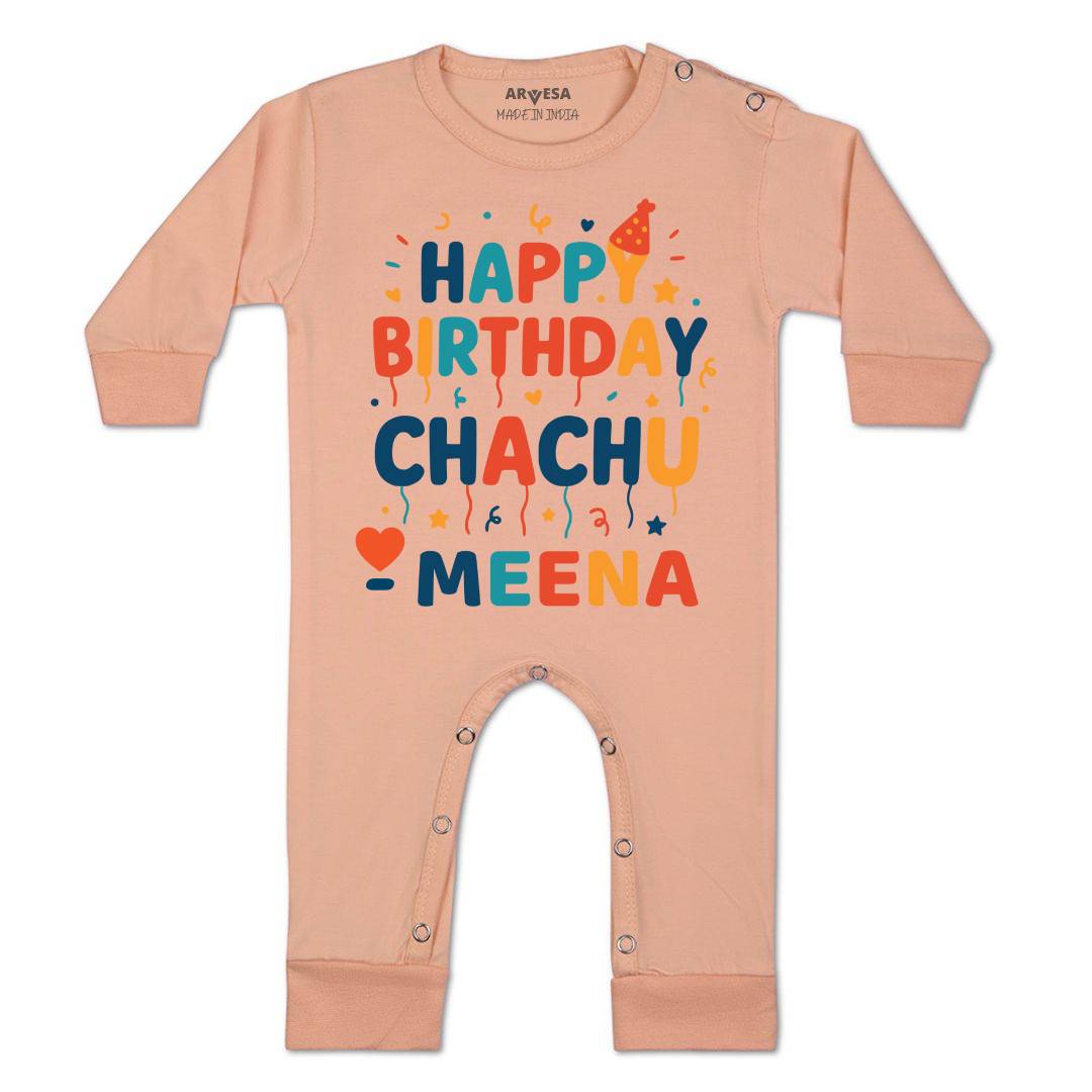 Arvesa Happy Birthday Chachu Baby Boy & Girl Dress