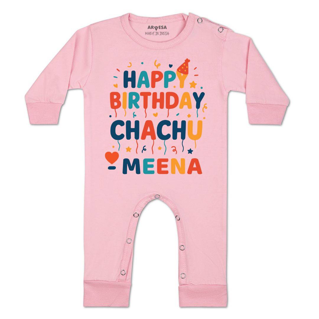 Arvesa Happy Birthday Chachu Baby Boy & Girl Dress