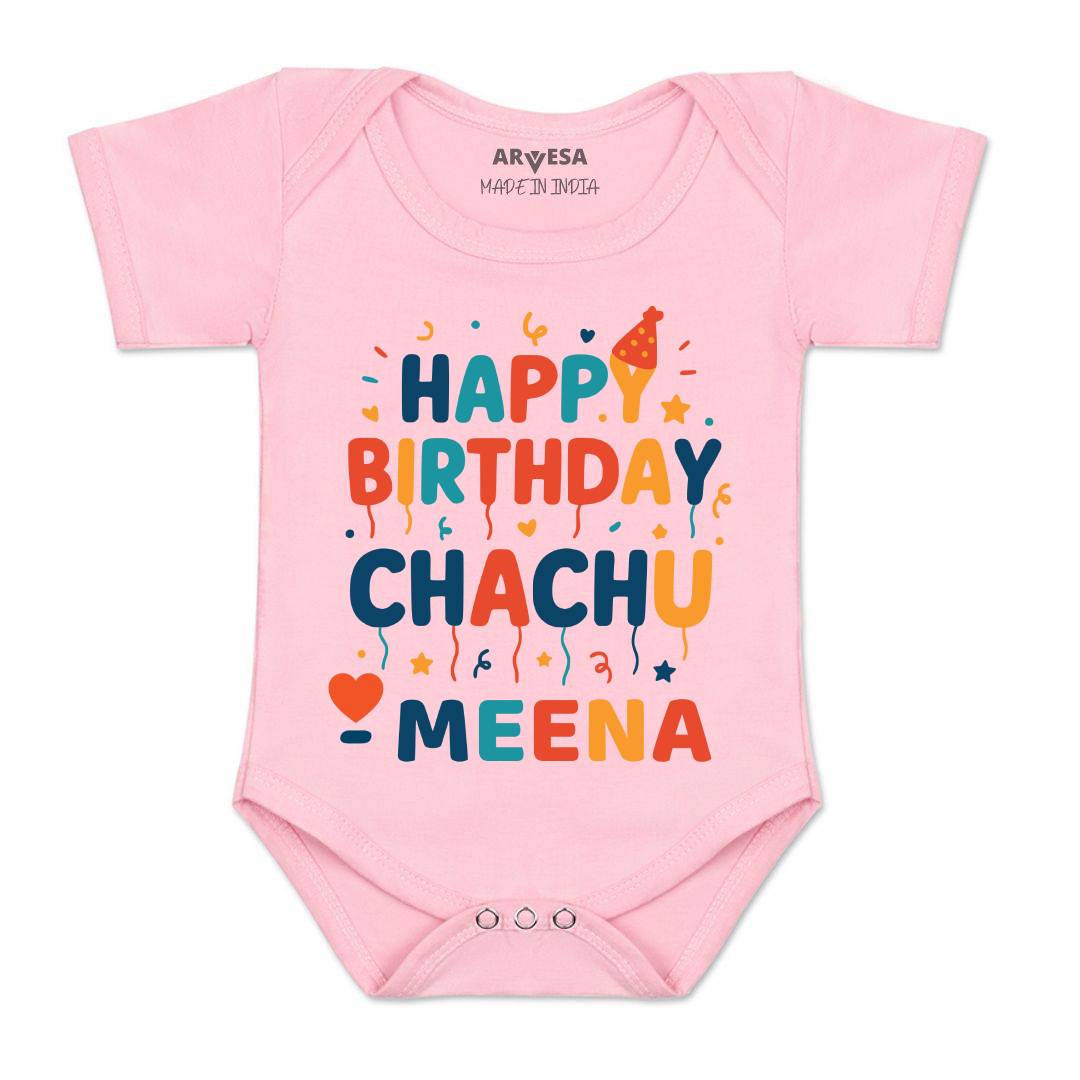 Arvesa Happy Birthday Chachu Baby Boy & Girl Dress