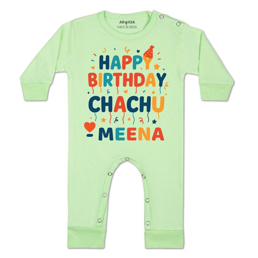 Arvesa Happy Birthday Chachu Baby Boy & Girl Dress