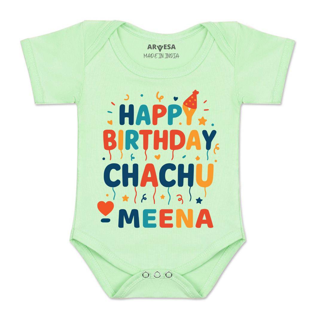 Arvesa Happy Birthday Chachu Baby Boy & Girl Dress