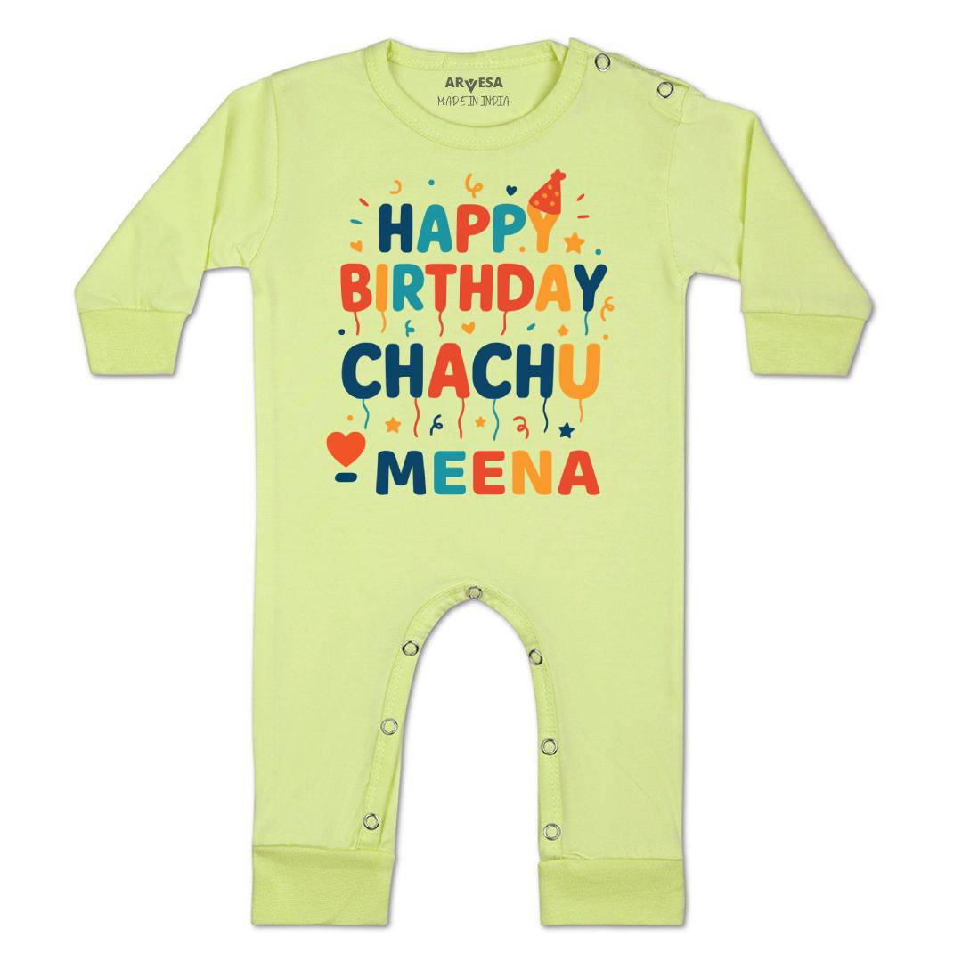 Arvesa Happy Birthday Chachu Baby Boy & Girl Dress