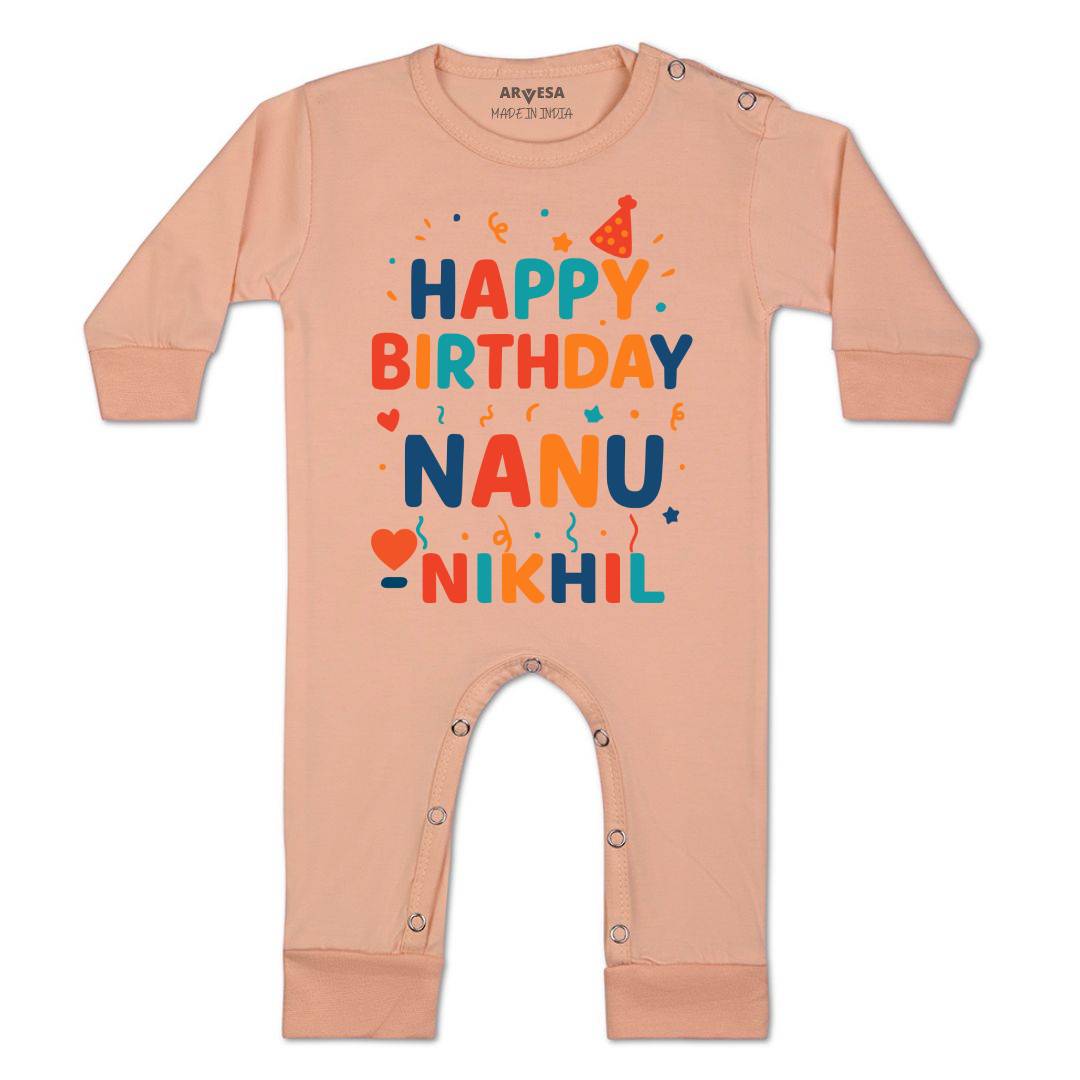 Arvesa Happy Birthday Nanu Baby Boy & Girl Dress