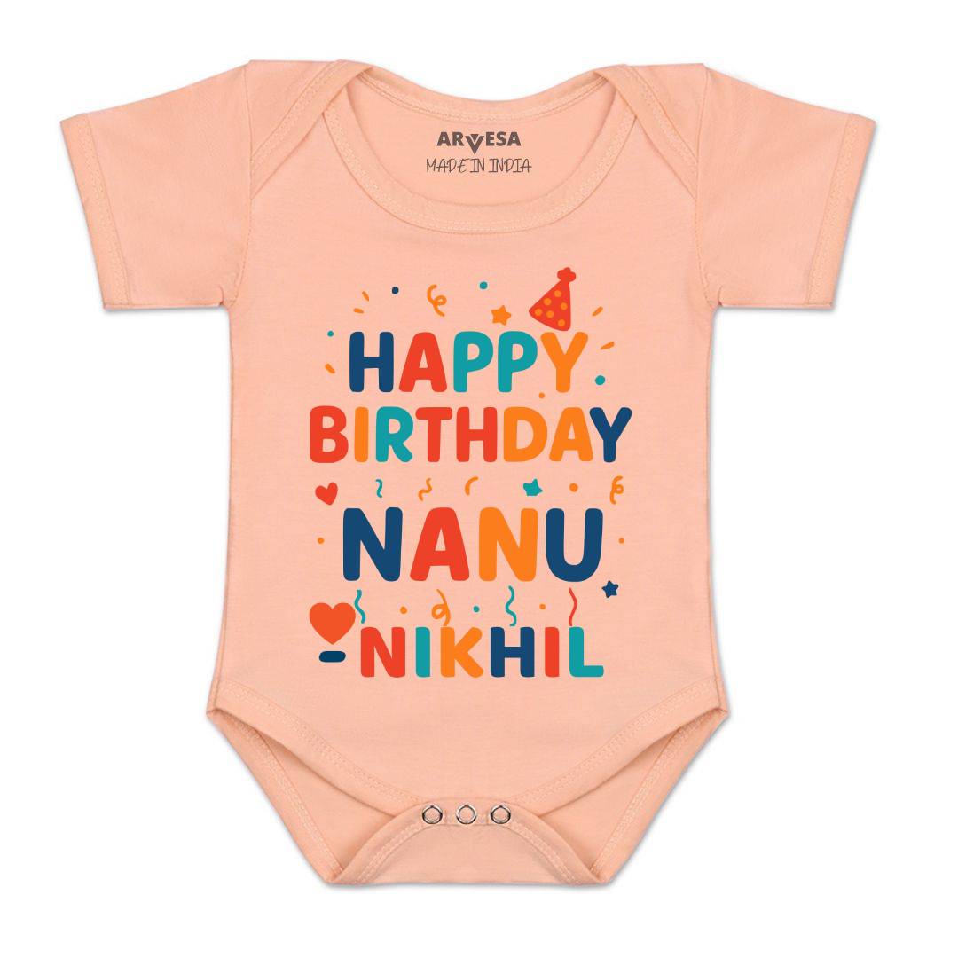 Arvesa Happy Birthday Nanu Baby Boy & Girl Dress