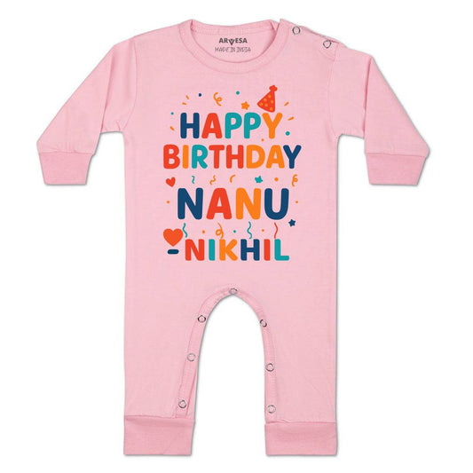 Arvesa Happy Birthday Nanu Baby Boy & Girl Dress