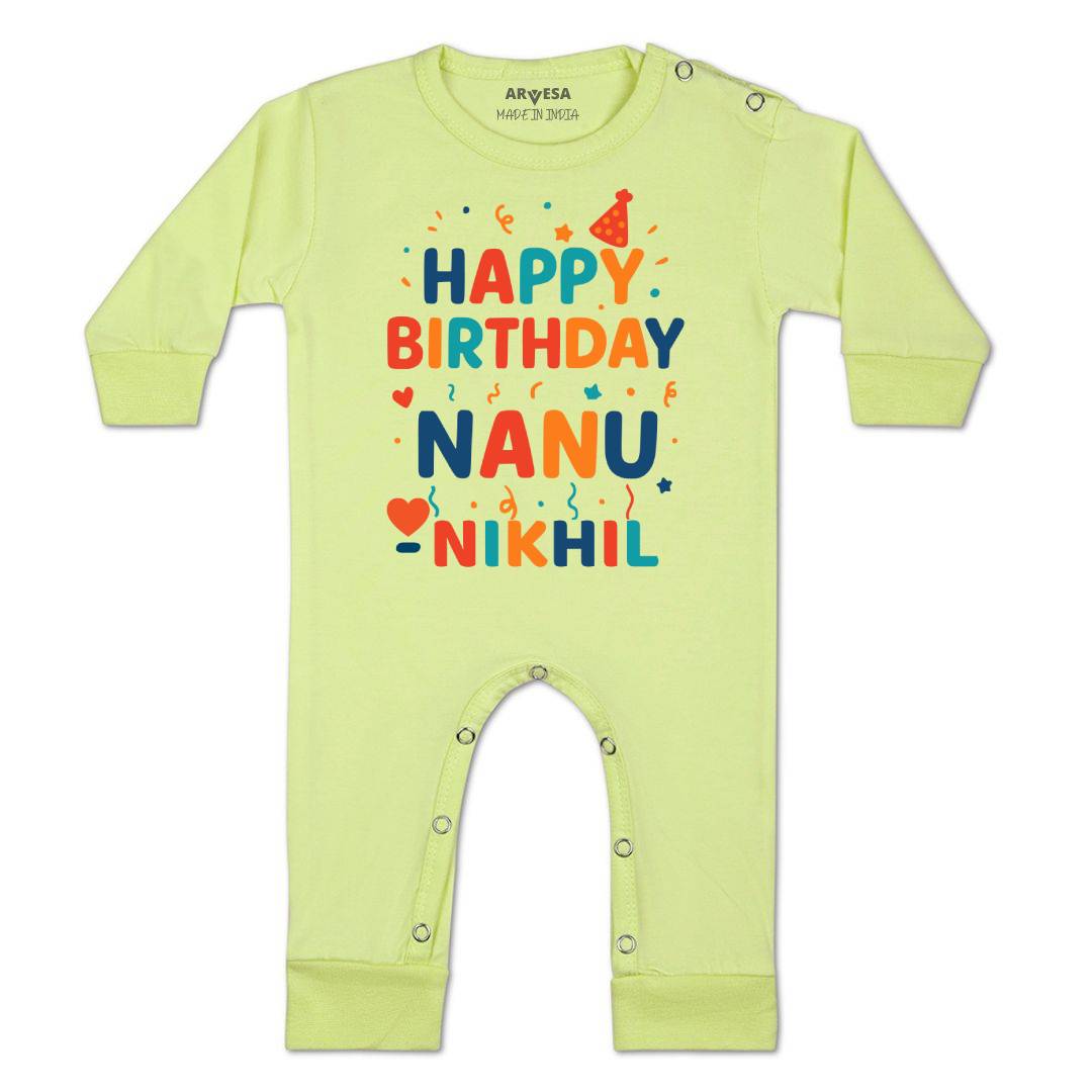 Arvesa Happy Birthday Nanu Baby Boy & Girl Dress
