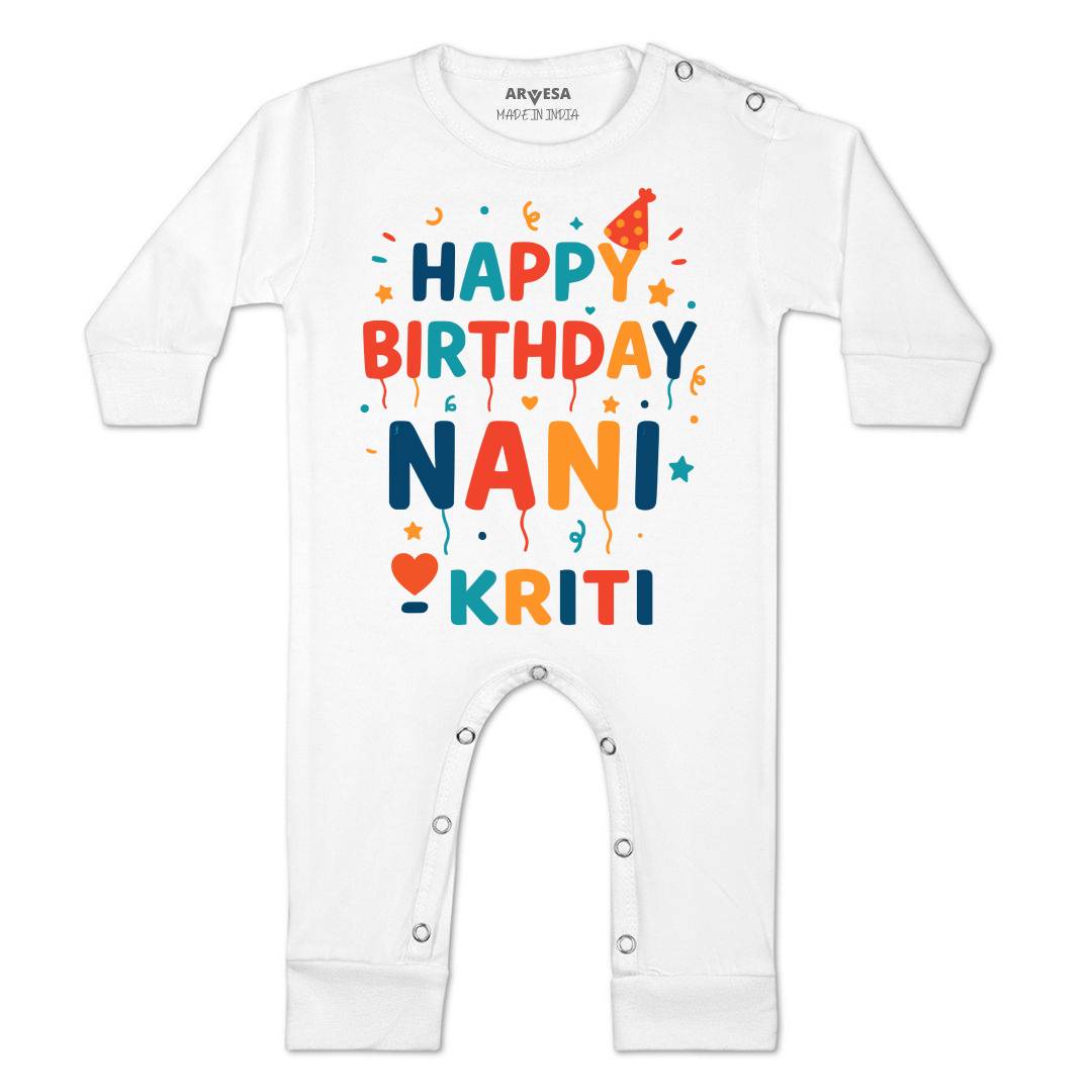Arvesa Happy Birthday Nani Baby Boy & Girl Dress