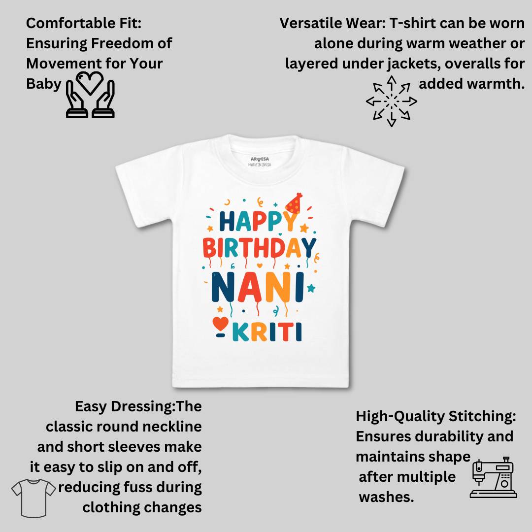 Arvesa Happy Birthday Nani Baby Boy & Girl Dress