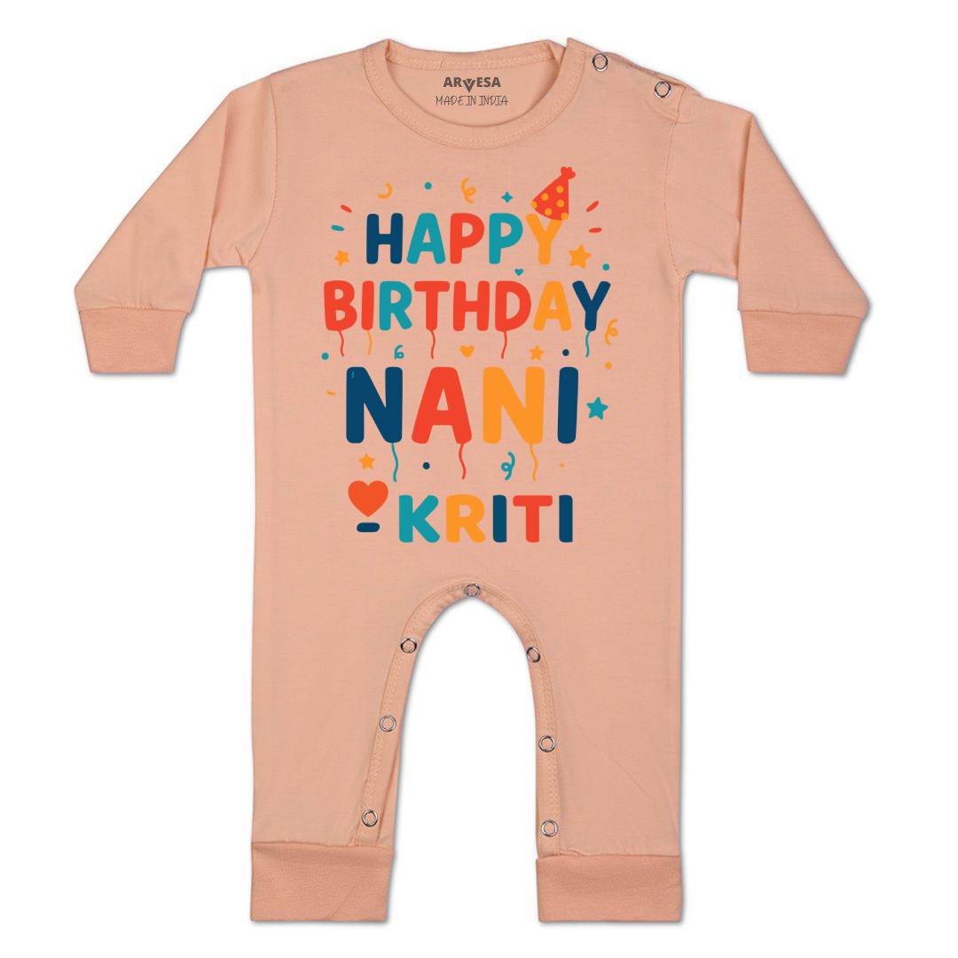 Arvesa Happy Birthday Nani Baby Boy & Girl Dress