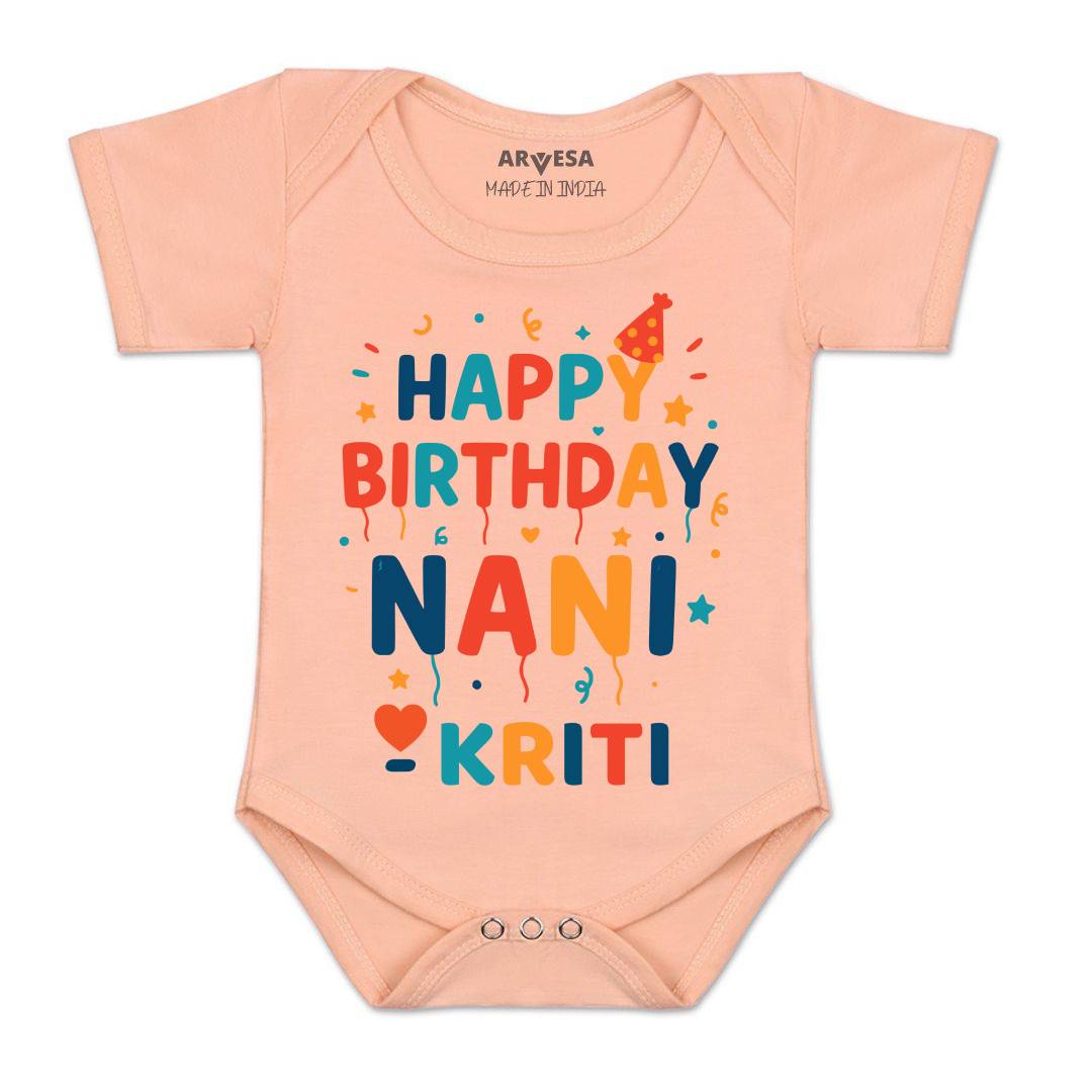 Arvesa Happy Birthday Nani Baby Boy & Girl Dress