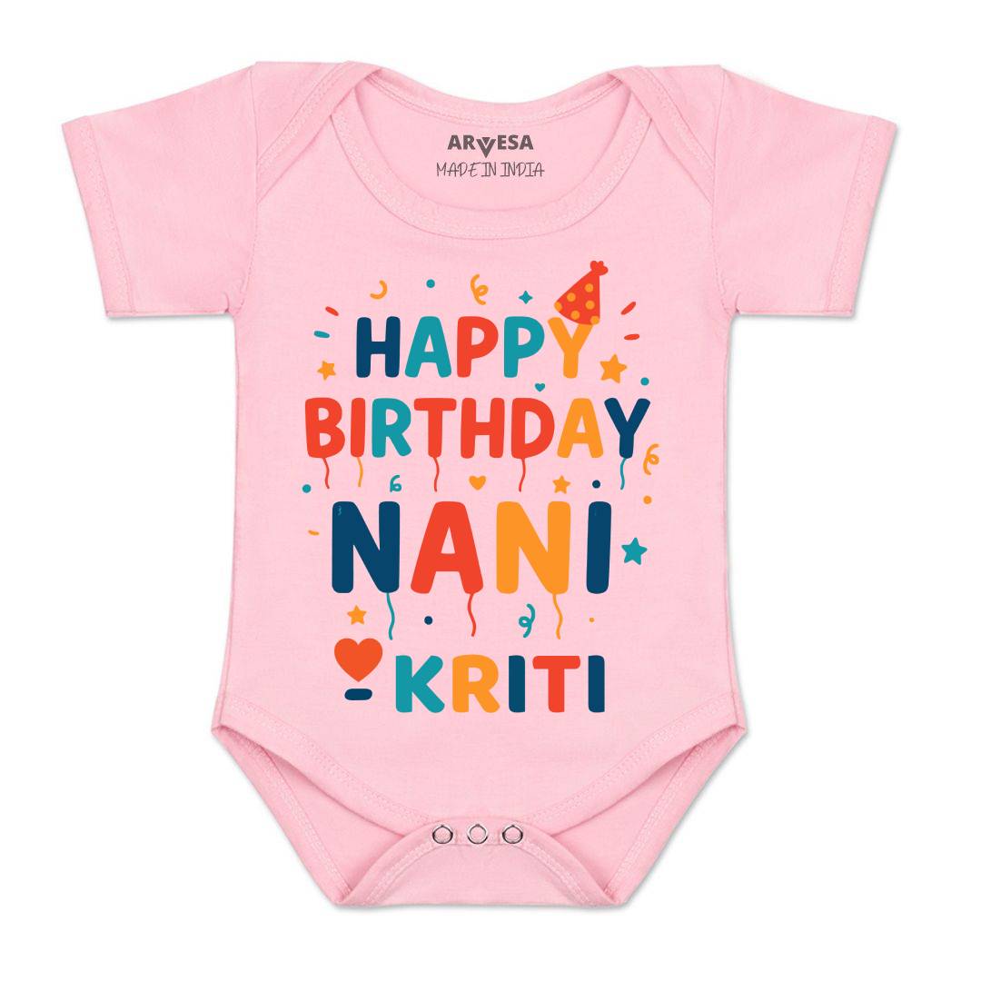 Arvesa Happy Birthday Nani Baby Boy & Girl Dress