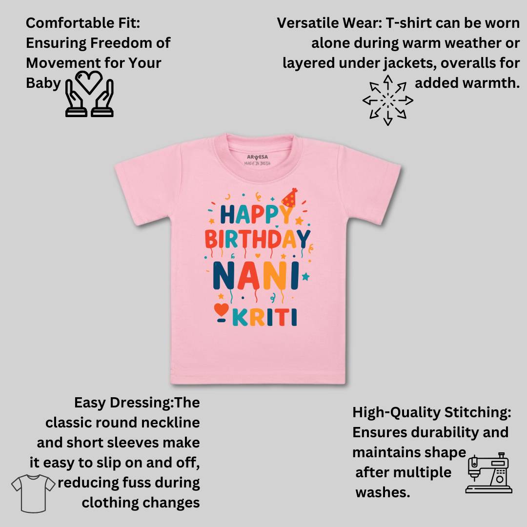 Arvesa Happy Birthday Nani Baby Boy & Girl Dress