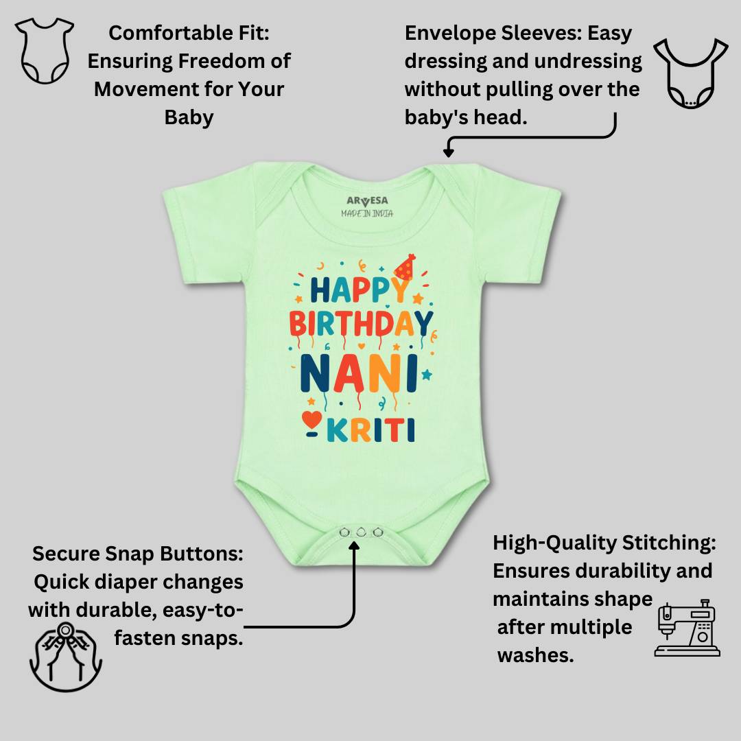 Arvesa Happy Birthday Nani Baby Boy & Girl Dress