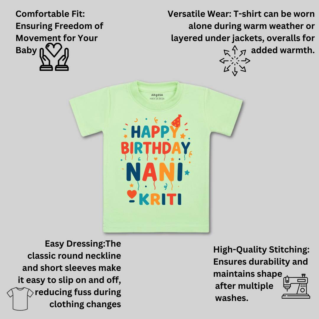 Arvesa Happy Birthday Nani Baby Boy & Girl Dress