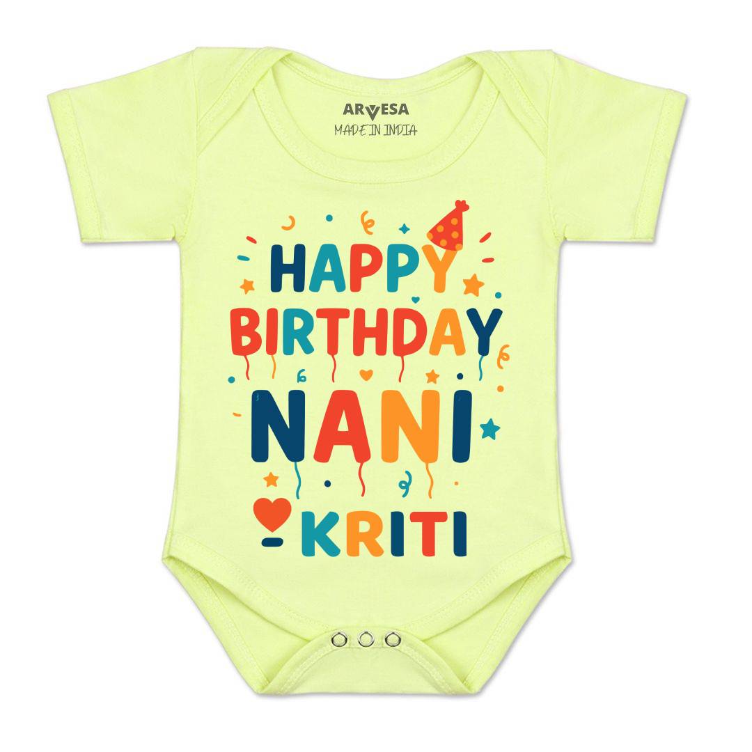 Arvesa Happy Birthday Nani Baby Boy & Girl Dress