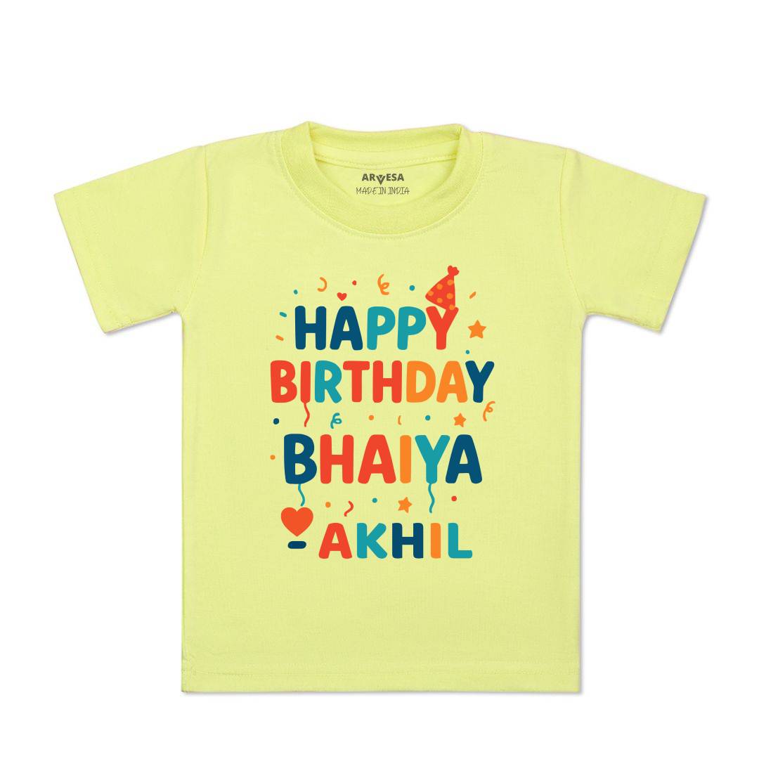Arvesa Happy Birthday Bhaiya Baby Boy & Girl Dress
