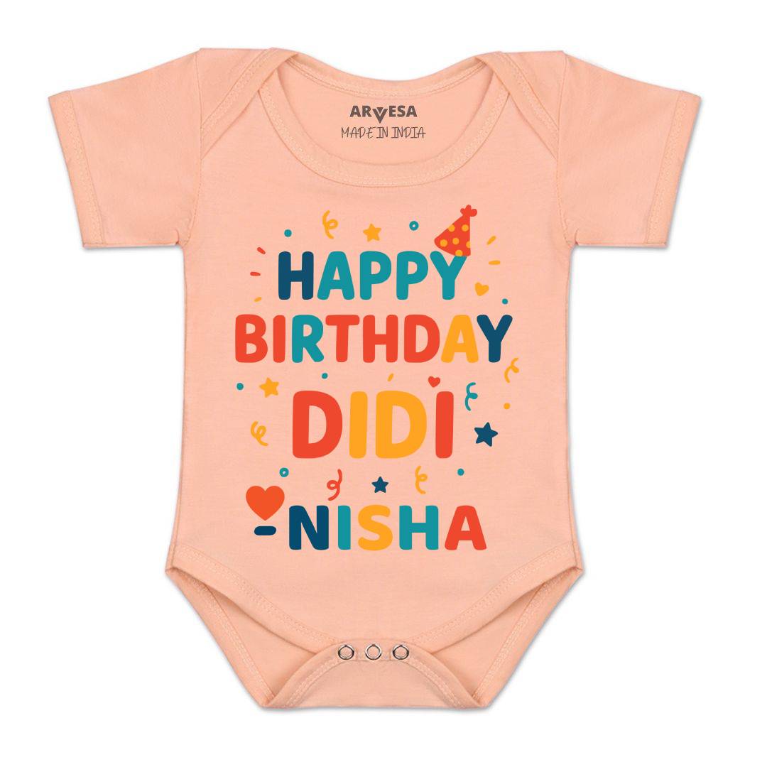 Arvesa Happy Birthday Didi Baby Boy & Girl Dress