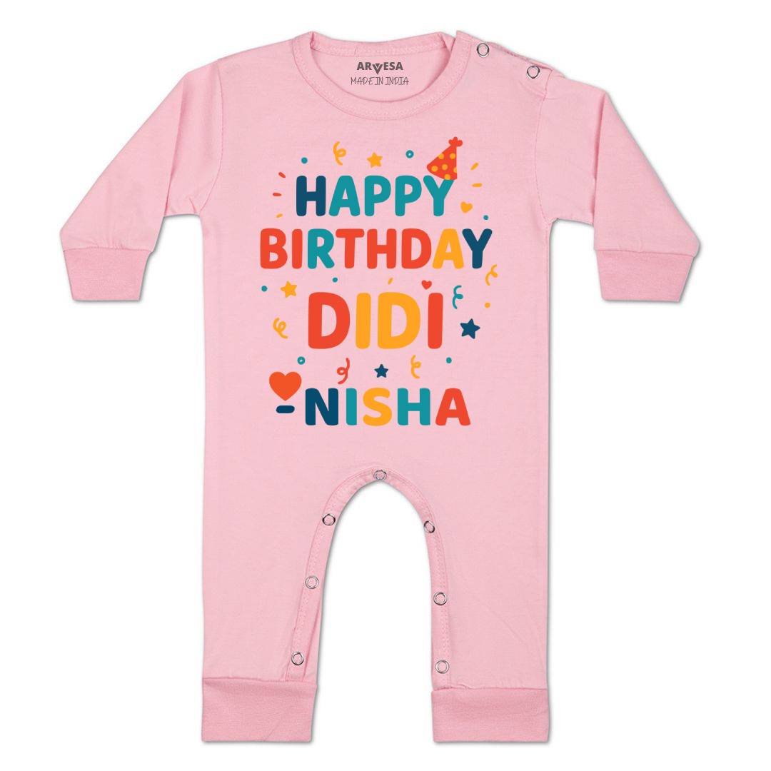 Arvesa Happy Birthday Didi Baby Boy & Girl Dress