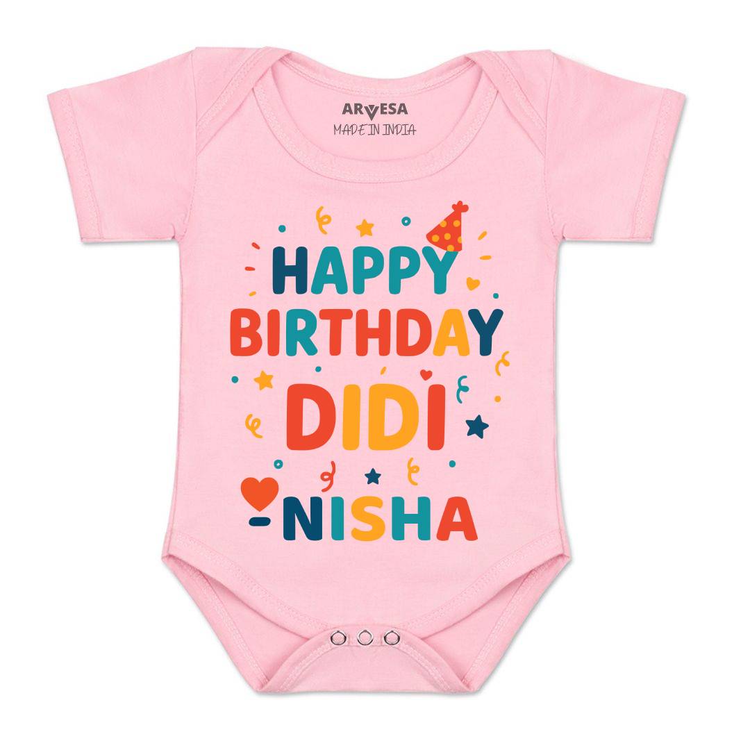Arvesa Happy Birthday Didi Baby Boy & Girl Dress