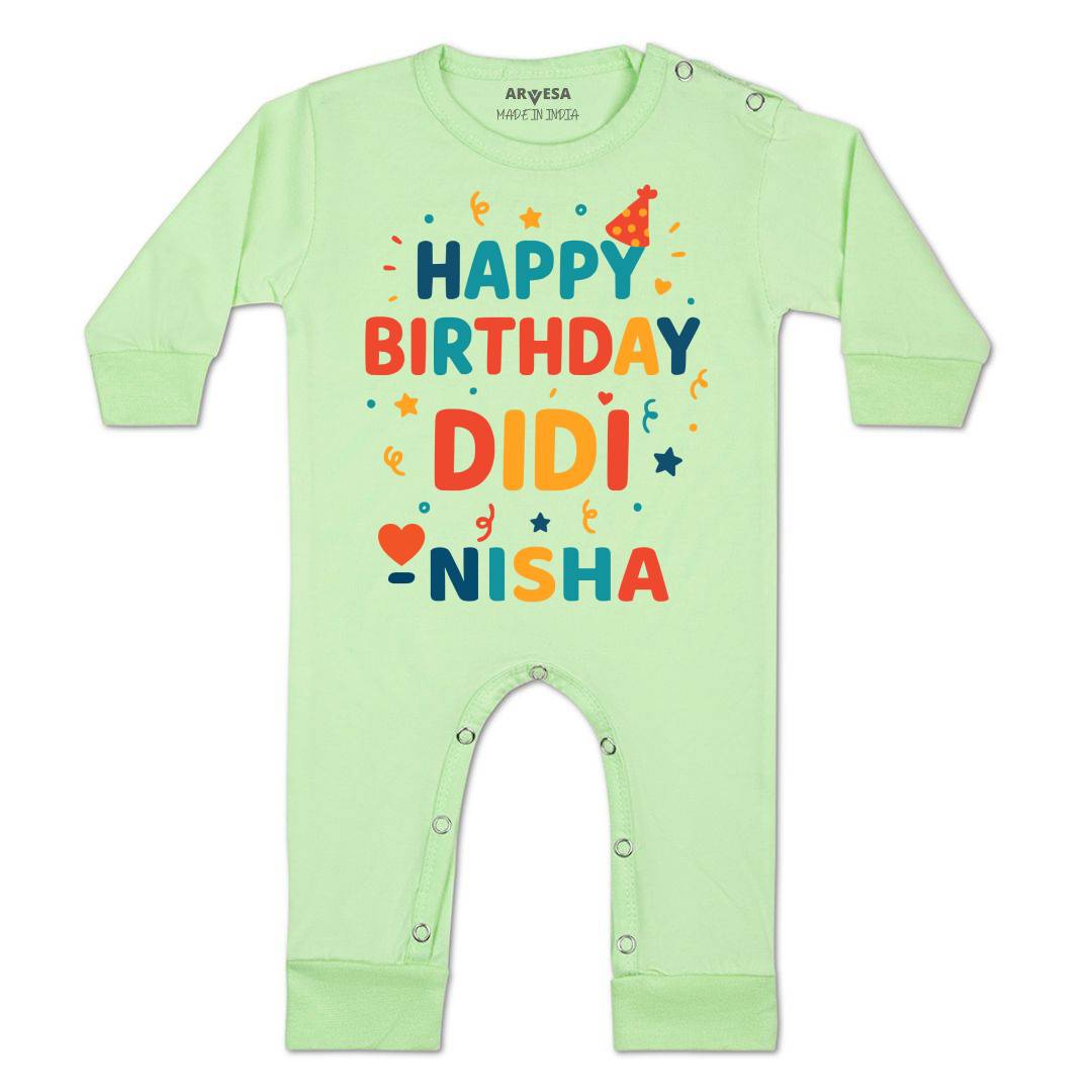 Arvesa Happy Birthday Didi Baby Boy & Girl Dress