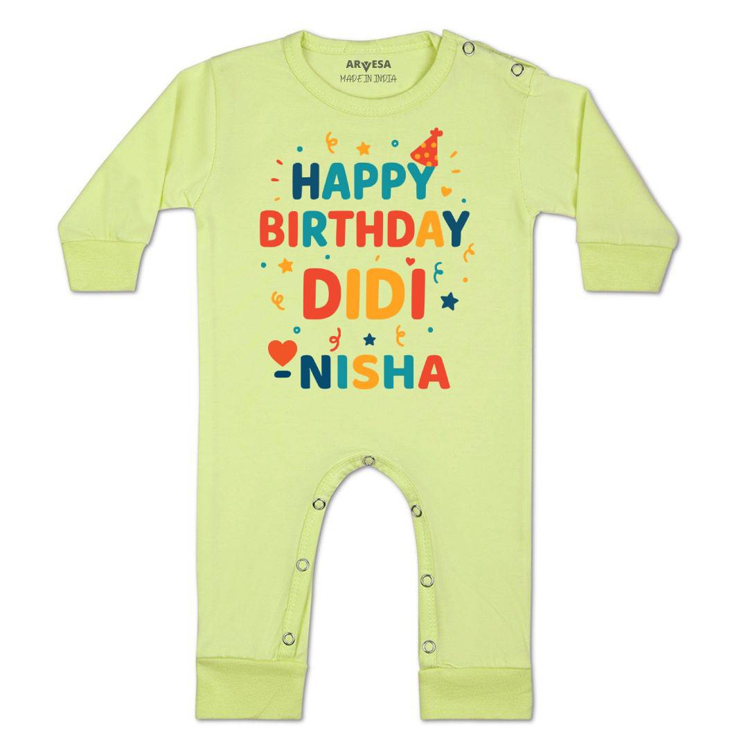 Arvesa Happy Birthday Didi Baby Boy & Girl Dress